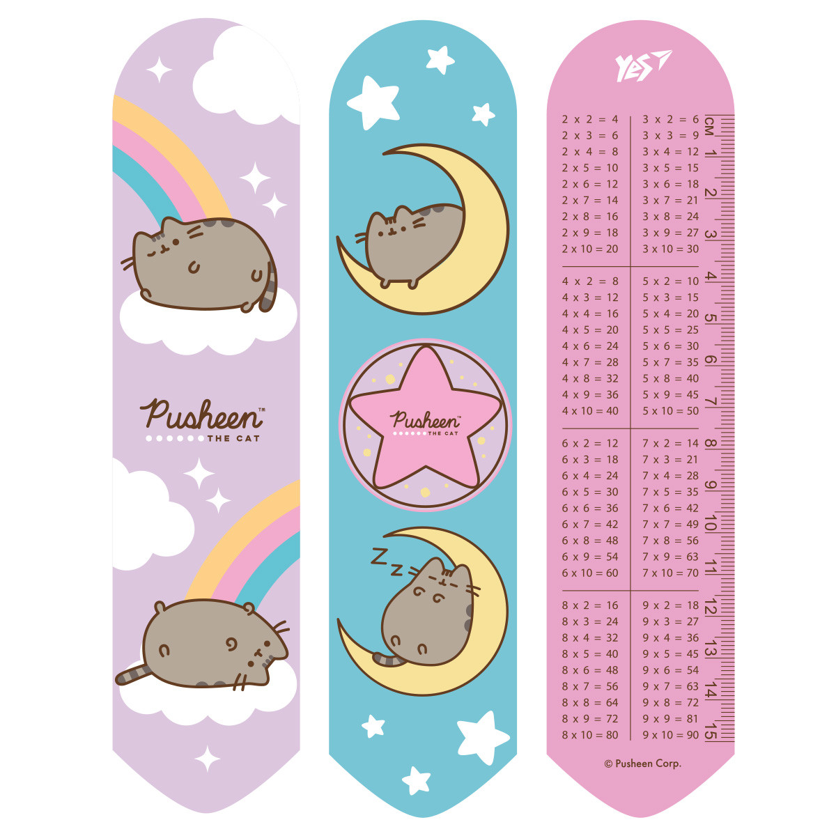Закладинка 2D Yes Pusheen rainbow, фото 1