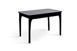 Стіл обідній розкладний Фієста чорний мармур 1100 (+350)х700, фото 2