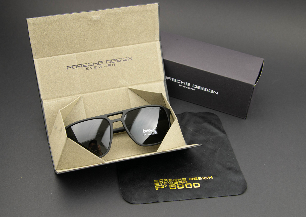 Окуляри чоловічі сонцезахисні Porsche Design поляризаційні (арт. P980) чорні матові