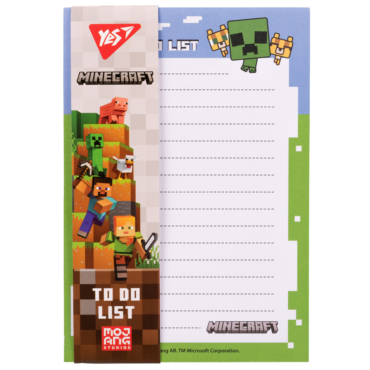 Папір для нотаток на магніті Yes To Do Minecraft, фото 1
