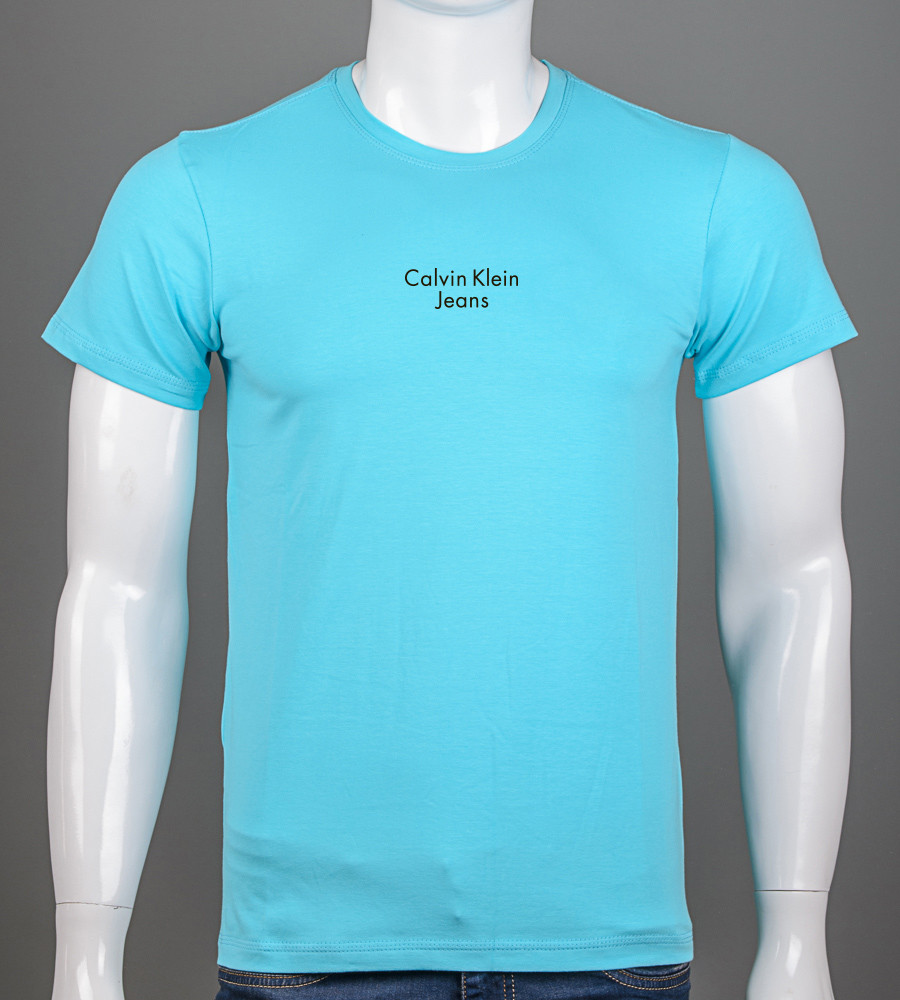 Футболка чоловіча Calvin Klein Jeans 2303м (Уп.4шт M-XXL), Бірюза