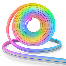 Неонова LED стрічка 5м, 12V-220V, LED NEON multi with function / Гнучка світлодіодна стрічка / RGB підсвічування