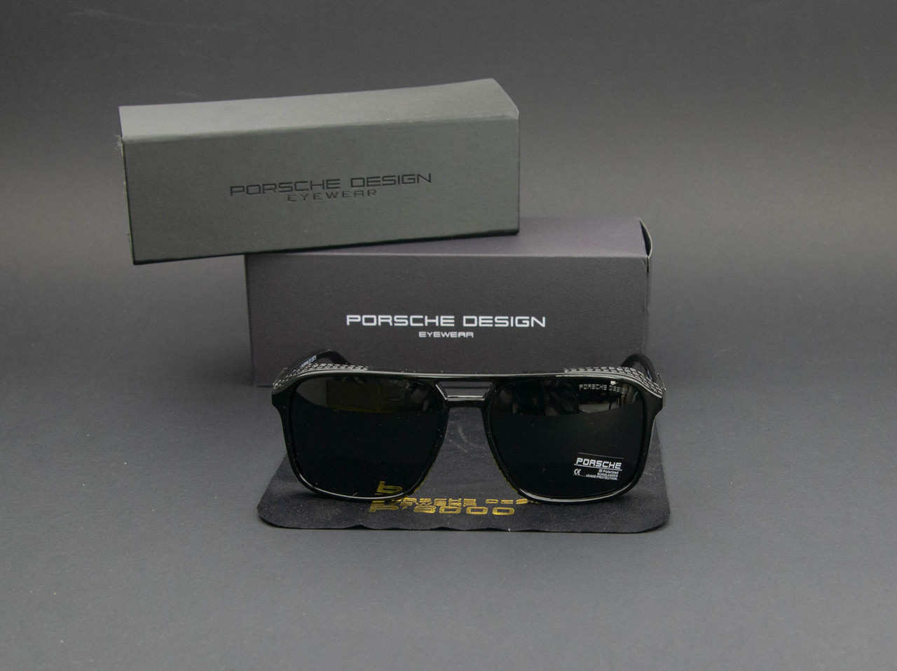 Окуляри чоловічі сонцезахисні Porsche Design поляризаційні (арт. P980) чорні глянцеві