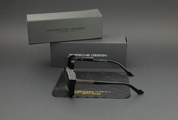 Окуляри чоловічі сонцезахисні Porsche Design поляризаційні (арт. P980) чорні глянцеві, фото 6