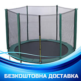 Дитячий батут на пружинах із сіткою (діаметр 183 см) Tilly RJ-0085 Зелений