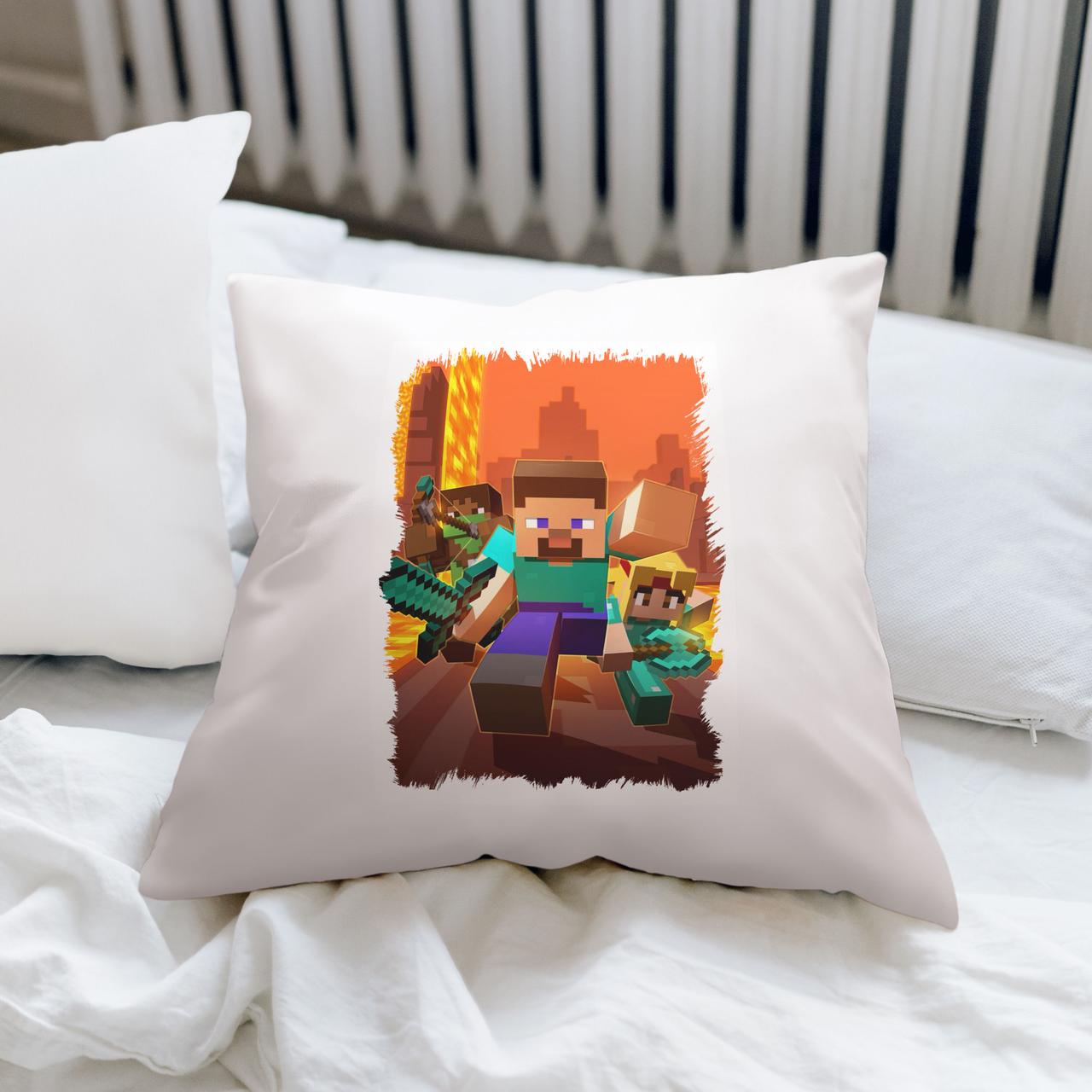 Подушка з принтом "Minecraft / Майнкрафт" №10, фото 1