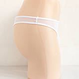 Прозорі стрінги білі чоловічі, фото 3