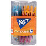 Циркуль Yes у прозорому чохлі з механічним олівцем та запасними грифелями, фото 3