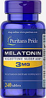 Витамины для сна мелатонин Puritan`s Pride Melatonin 3 mg 240 таблеток пуританс прайд здоровый сон