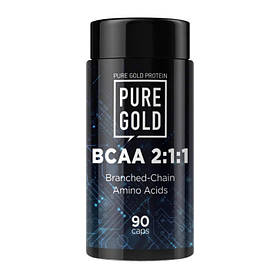 Амінокислота BCAA 2-1-1 Pure Gold, 90 капсул