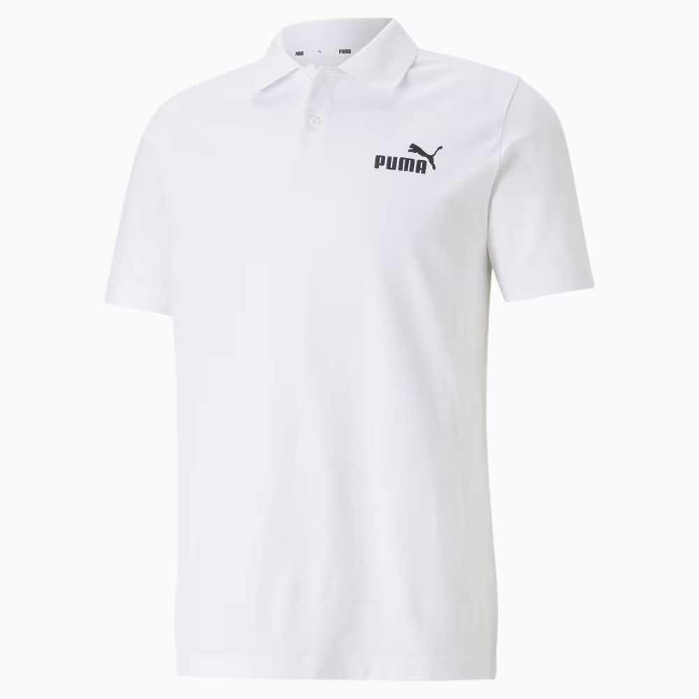 Поло чоловіче Puma Essentials Pique Men's Polo Shirt 586674 02 (біла, бавовна 96%, повсякденна, бренд пума)