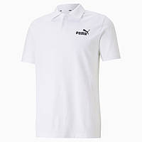 Поло чоловіче Puma Essentials Pique Men's Polo Shirt 586674 02 (біла, бавовна 96%, повсякденна, бренд пума)