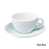 Чашка Loveramics Egg River Blue 150 мл с блюдцем