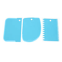 Набір кондитерських шпателів з 3-х шт пластик