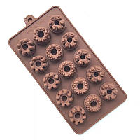 Форма силіконова для цукерок Втулки асорті 15 шт