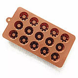 Форма силіконова для цукерок Втулки асорті 15 шт, фото 3