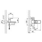 Змішувач для ванни Lidz Wawel 006 (з душовим гарнітуром) (k35) LDWAW006WHI45398 White, фото 2