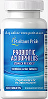 Препарат улучшении пищеварения Puritan's Pride Probiotic Acidophilus 100 капсул пуританс прайд