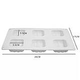 Форма силіконова для евродесертов Подушка 3D з 6 шт, фото 2