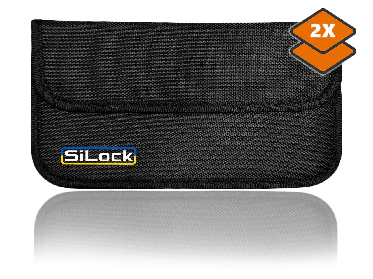 Екрануючий чохол Фарадея SiLock Mob XL (глушилка) для смартфону, чохол блокуючий сигнал стільникового телефону