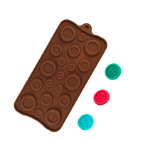 Форма силіконова для льоду та цукерок Ґудзики з 19 шт.