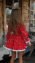 Ніжна жіноча сукня з пишною спідницею квітковий принт Smm9030, фото 3