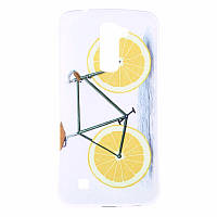 Чехол для LG K7 / X210 панель накладка с рисунком Велосипед, колеса из лимона