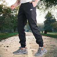 Спортивные штаны мужские черные весенние демисезонные прямые повседневные плащёвка весна лето осень
