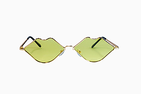 Сонцезахисні жіночі окуляри 0275-4 жовті, фото 3