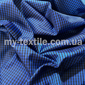 Підкладка віскозна принт клітина Синій