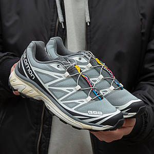 Чоловічі Кросівки Salomon XT-6 Dover Silver Black 40-41-42-43-44-45