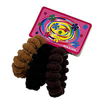 Резинки для волос "Спиралька" 4,5-6см (3шт) цветные (М0987)