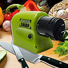 Точилка для ножів та ножиць 2в1, Knife Sharpener + Подарунок Відкривалка для банок / Універсальна ножі, фото 2