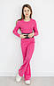 Костюм для дівчинки топ і штани-кльош <unk> Турецький рубчик колір рожевий, фото 2