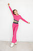 Костюм для дівчинки топ і штани-кльош <unk> Турецький рубчик колір рожевий, фото 6