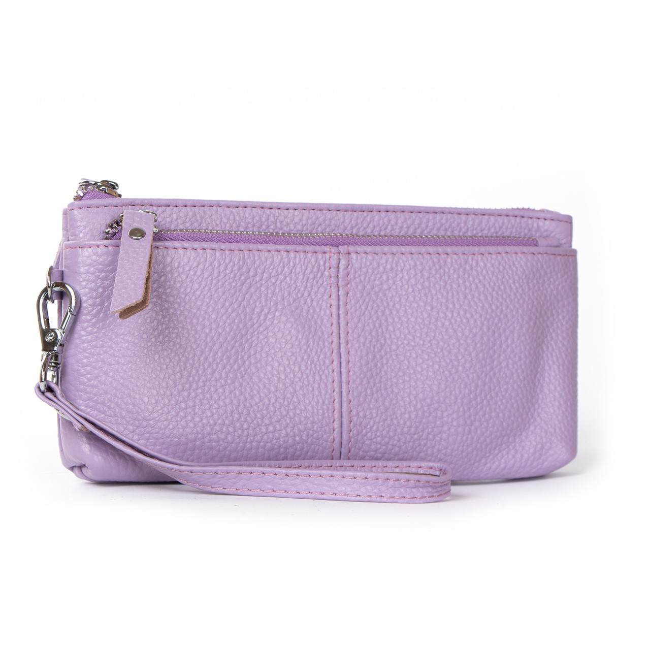 Косметичка кожа A-00276 L-purple. Купити жіночий шкіряний гаманець оптом і в роздріб в Україні, фото 1