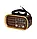 Радіоприймач Golon RX 638 BT портативна колонка bluetooth / USB / SD / MP3 / FM  * Уценка, фото 2