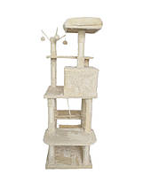 Кігтеточка, будиночок, дряпка для кішок Avko CatTree 1063 Beige, фото 4