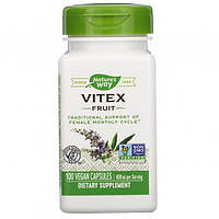 Natures Way, Vitex, 100 капсул по 400 мг, витекс, прутняк