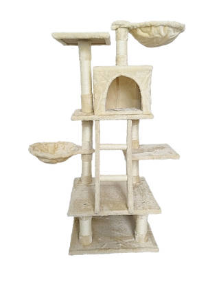 Кігтеточка, будиночки, дряпка для кішок Avko CatTree 1323 Beige, фото 2