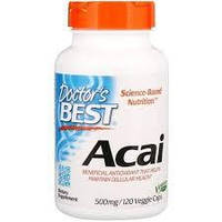 Асаи, Acai, Doctor's Best, 500 мг, 120 капсул