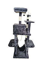 Кігтеточка, будиночок, дряпка для кішок Avko CatTree 1062 Grey, фото 3