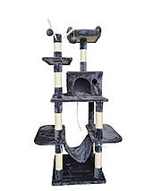 Кігтеточка, будиночок, дряпка для кішок Avko CatTree 1062 Grey, фото 6
