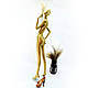 Манекен жіночий золотий дизайнерський для вітрини магазину одягу, фото 4