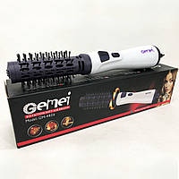 Фен с насадкой брашинг Gemei GM-4826, Фен щетка с вращающейся насадкой, Вращающаяся щетка ZG-751 для волос skr