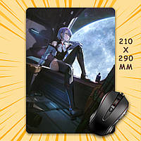 Килимок для мишки А4 - 210x290 мм Cyberpunk Edgerunners / Кіберпанк Ті, що біжать по краю 002