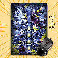 Килимок для мишки А4 - 210x290 мм Cyberpunk Edgerunners / Кіберпанк Ті, що біжать по краю 004