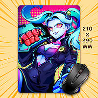 Килимок для мишки А4 - 210x290 мм Cyberpunk Edgerunners / Кіберпанк Ті, що біжать по краю 005