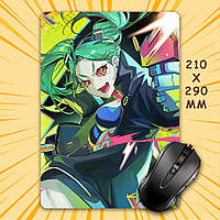 Килимок для мишки А4 - 210x290 мм Cyberpunk Edgerunners / Кіберпанк Ті, що біжать по краю 011