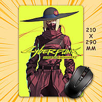 Килимок для мишки А4 - 210x290 мм Cyberpunk Edgerunners / Кіберпанк Ті, що біжать по краю 012